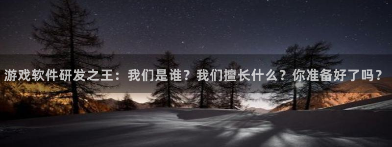沐鸣娱乐2手机下载：游戏软件研发之王：我们是谁？我们擅长什么？你准备好了吗？
